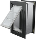Endura Flap Pet Door for Walls in Black | Energy-Efficient Single Flap Design for Wall Installations | All-Weather Protection with All-Metal Telescoping Tunnel | Black, Small, Single Flap