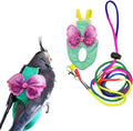 Escape-Proof Parrot Harness & Leash Set with Diaper - Adjustable Flight Suit with Bow & Safety Cord for Conures, African Grey, Parakeets, Doves (Pink-S)