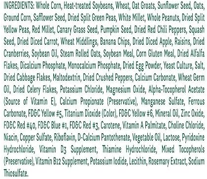 Wild Harvest Advanced Nutrition Parrot 8 Pounds, Seed, Grain and Vegetable Mix (Pack of 2)