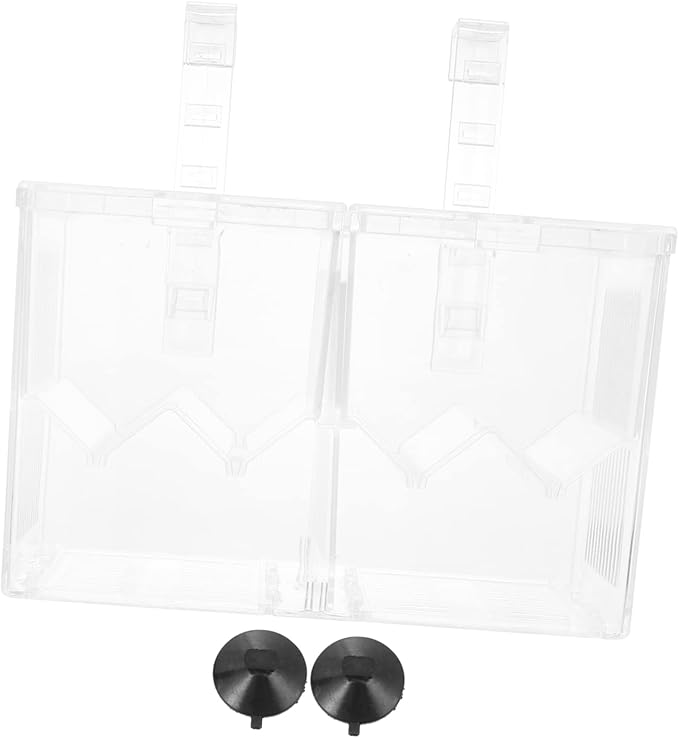 1pc Juvenile Fish Breeding Box Double Isolation Container for Fish Tank Removable Cover Safe Material for Efficient Hatching for Guppies Shrimp and More