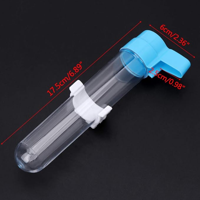 Pet Bird Water Dispenser, Bird Cage Automatic Feeder Hanging Plastic Food Container for Parrot Budgies Lovebird,Canary