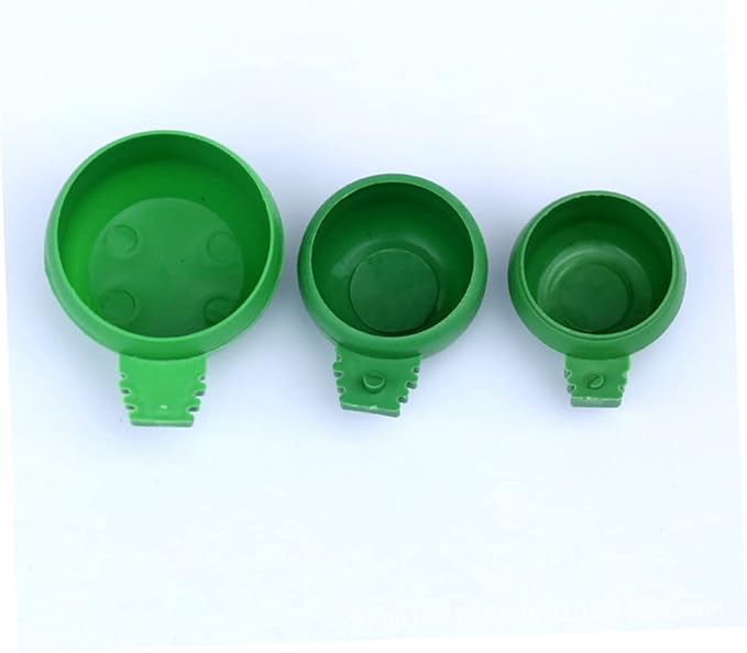 BESPORTBLE 20pcs Bird Feeder Watering Supplies Pigeon Supplies Round Food Tank Tray Pet Food Bowls Safe Material