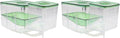 DOITOOL Fish Breeding Box for Aquarium Transparent Isolation Tank with Fine Mesh Sieve for Baby Fish Separator and Guppy Fry Hatchery Compact 2-Pack for Home Aquarium