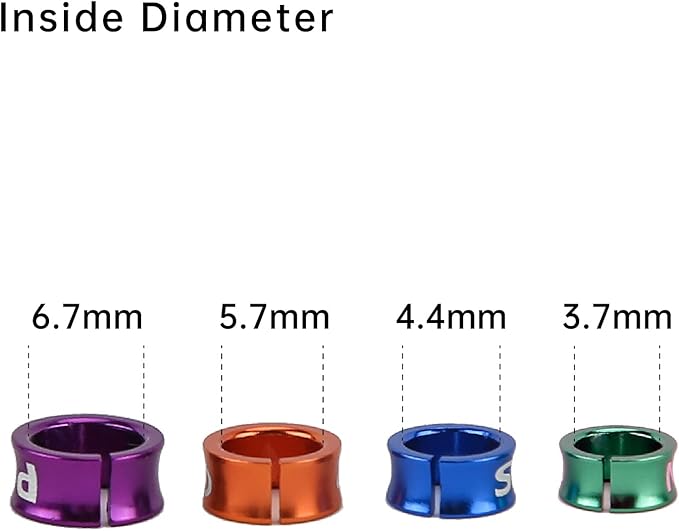Open Bird Ring Bird Band Bird Foot Ring Bird Leg Bands Rings for Birds Tags Aluminum Alloy Split Ring Mixed Color for Parrots Hibiscus Bird Finches Etc 50Pcs (ID 3.7MM)
