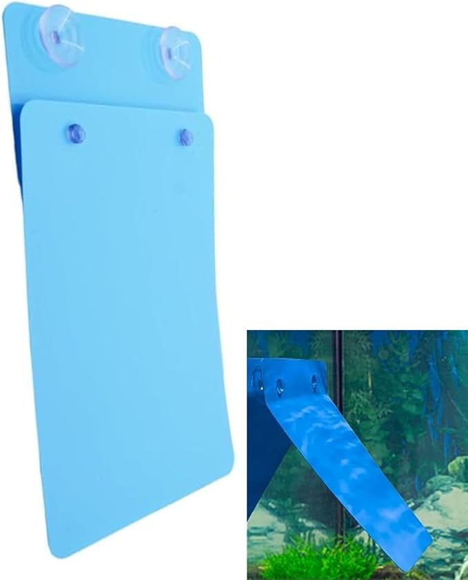 Saim 2 PCS Angelfish Discus Fish Breeding Slate with Suction Cups, Spawning Surface for Aquarium, Lightweight Easy to Install and Remove