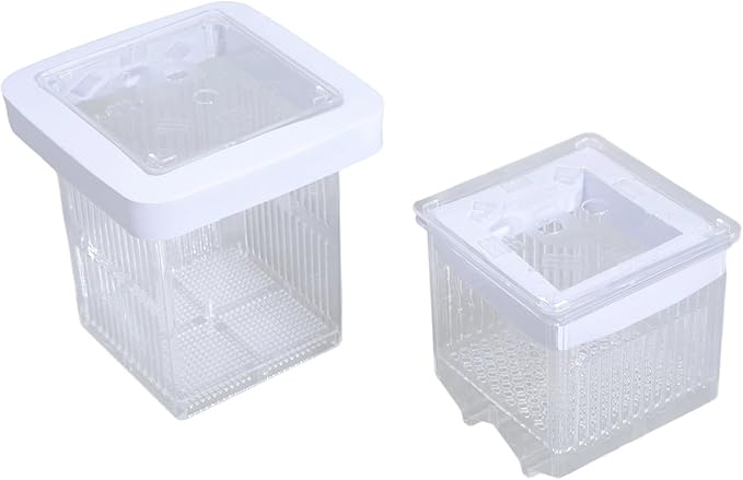 Aquarium Clear Breeding Box Double-Layer Hatchery Incubator for Fish Fry Shrimp Isolation & Spawning Adjustable Partition Fish Breeding Tanks