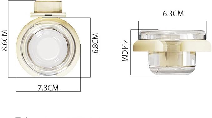 MYCENSE 4X Bird Water Feeder Accessory Sturdy Yard Transparent for Outside Multifunctional Hanging Gifts Food Container Decoration, White