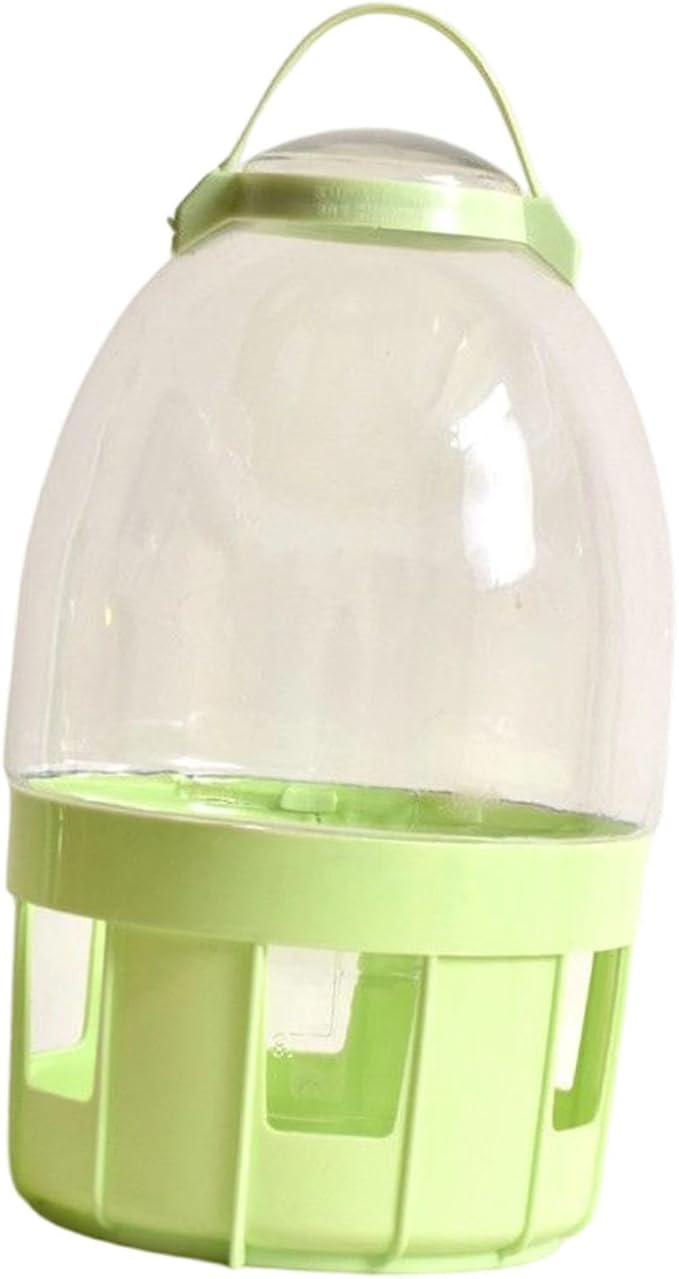 Pigeon Water Dispenser Bird Drinker Large Capacity Automatic Pet Water Pot Container Drinker Bottle for Parrot Lovebirds Duck, 10L