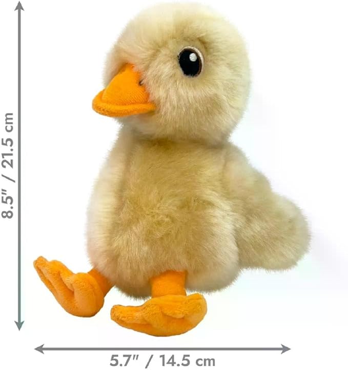 KONG Toughz Durable Plush Dog Toy - Long-Lasting Soft Chew Toy for Aggressive Chewers, Safe & Interactive for Dogs (Duck)