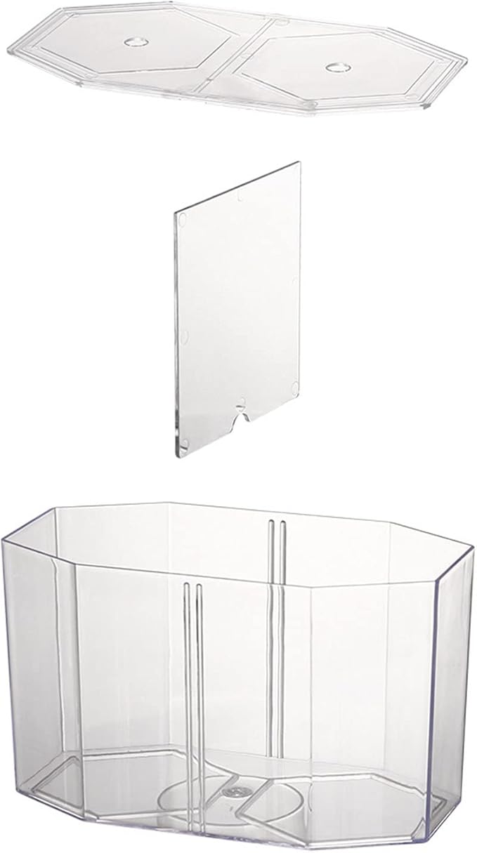 Aquarium Fish Breeder Isolation Box - Multipurpose Transparent Octagonal Acrylic Hatching Incubator for Breeding