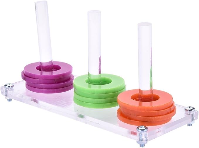 Hypeety Bird Parrot Brice Educational Training Building Block Toy Parrot Intelligence Toy Chew Toy for Macaw Budgies Parakeet Cockatoo African Greys