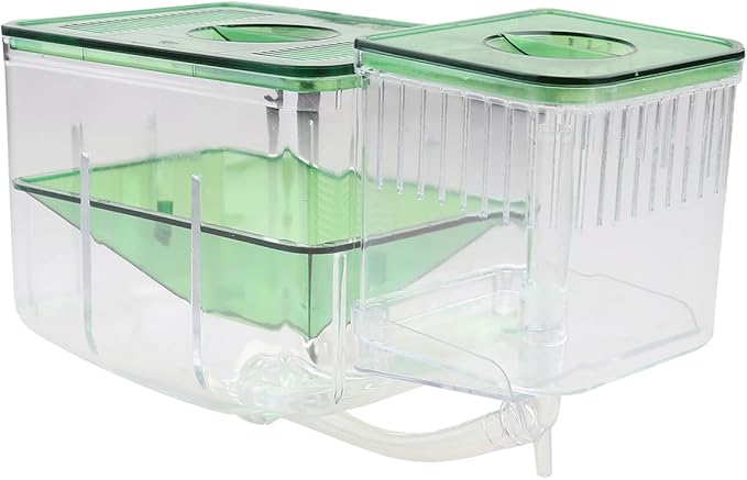 DOITOOL Pneumatic Hatching Box Aquarium Isolation Tank for Fish Fry Nursery Transparent Fish Tank Fry Box with Self-Guided Circulation for Home Aquatic Pets
