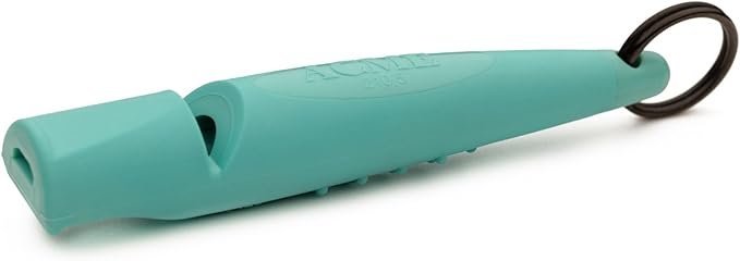 ACME Alpha 210.5 Professional Dog Training Whistle with Enhanced Ergonomic Grip. BPA-Free Plastic. 110 dBA. Standardized Frequency for Smaller Dogs. Weatherproof. Made in The UK (Turquoise)