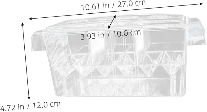 Homoyoyo Aquarium Breeding Tank Acrylic Isolation Box Fish Hatchery Incubator for Fish Tank Spawning and Nursery Use