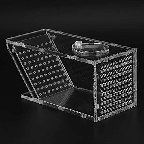 Acrylic Aquarium Crab Trap Fish Tank Shrimp Snail Catcher One Way Valve Box