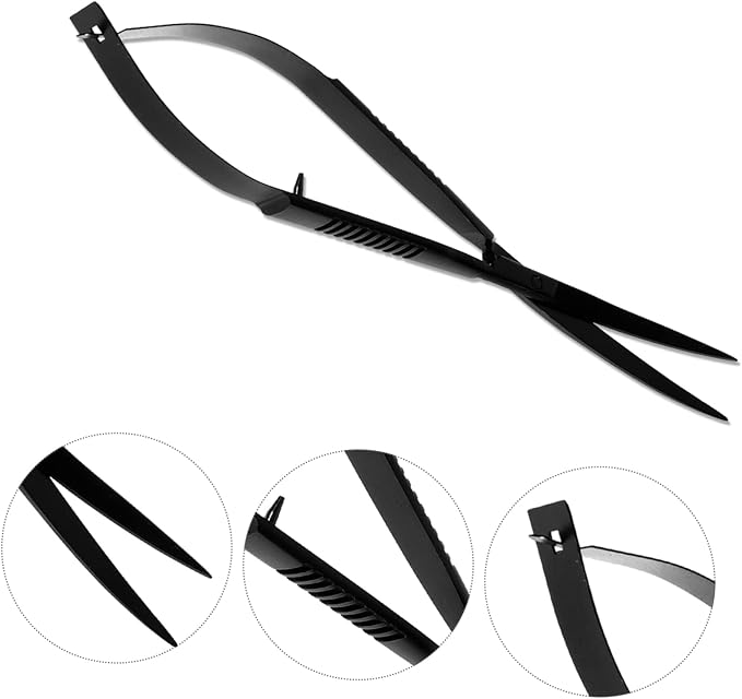 Mipcase 2pcs Home Terrarium Scissors Aquatic Plant Trimmer for Aquariums Resistant Spring Scissors for Easy Plant Maintenance for Tanks