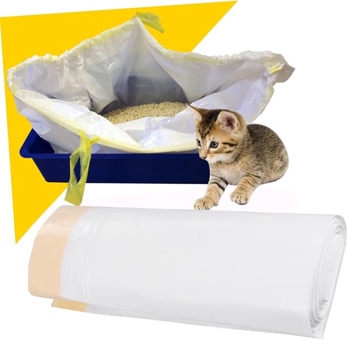 BESPORTBLE 7pcs Cat Litter Cleaning Bags Thickened Cat Litter Box Liners and Waste Bags for Easy Cleanup s
