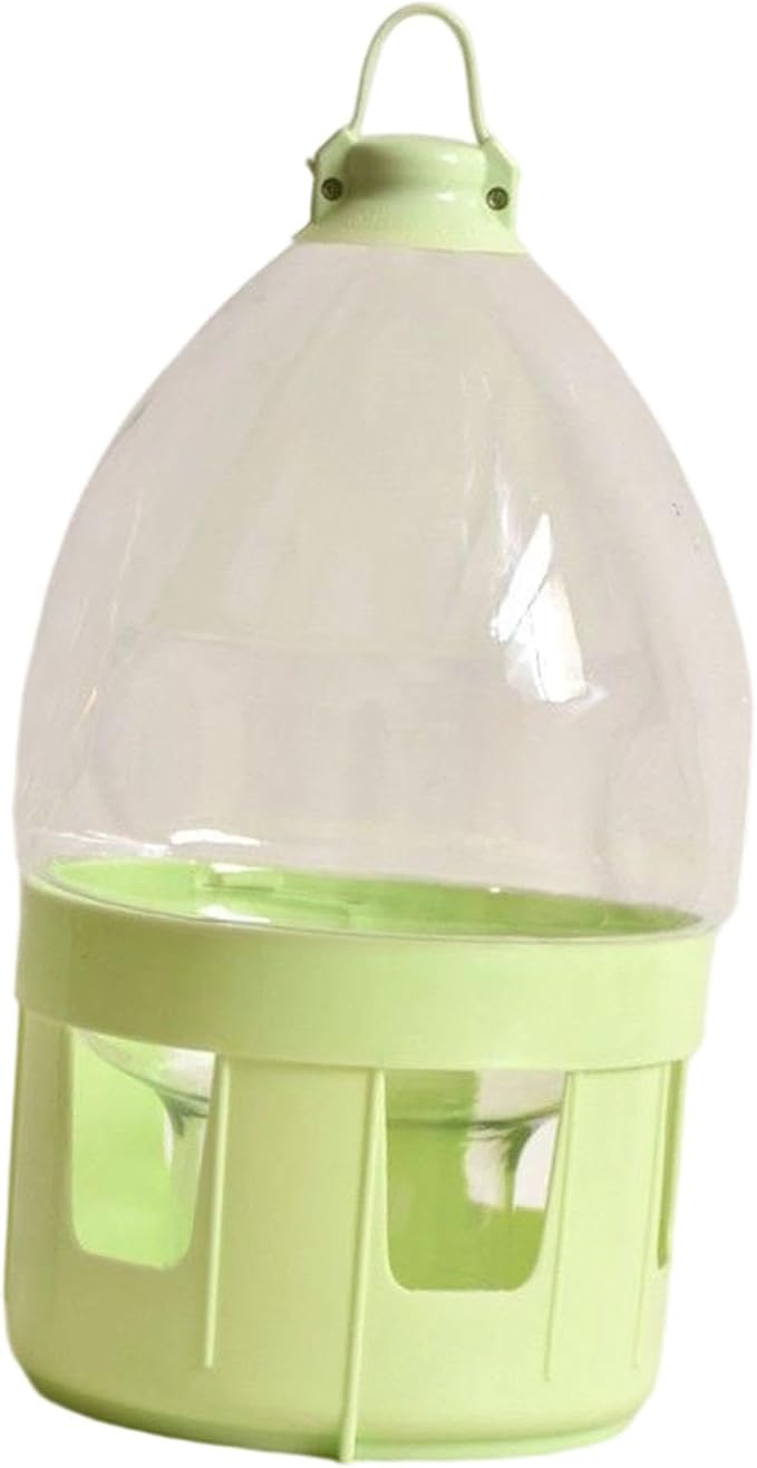 Pigeon Water Dispenser Bird Drinker Large Capacity Automatic Pet Water Pot Container Drinker Bottle for Parrot Lovebirds Duck, 4L