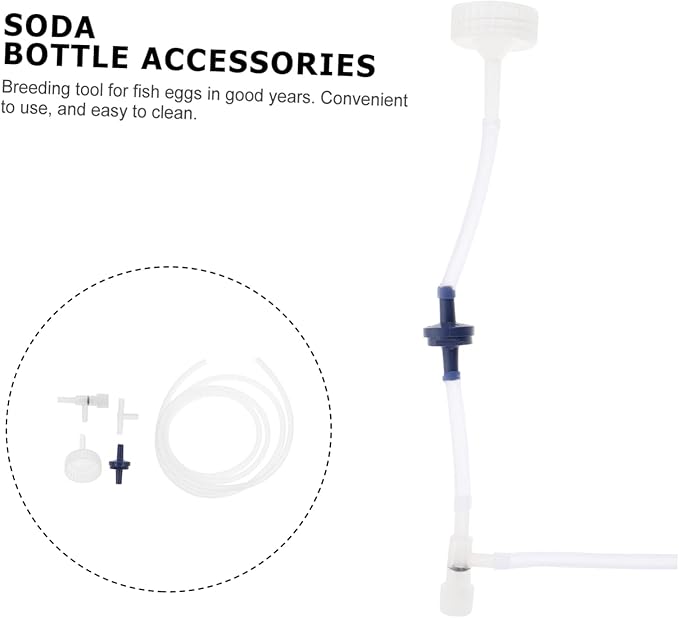 Happyyami 2 Sets DIY Shrimp Hatching Kits with Soda Bottle Accessories Transparent Artemia Hatchery for Aquarium Brine Egg Incubator Aquarium Fish Tank Breeding