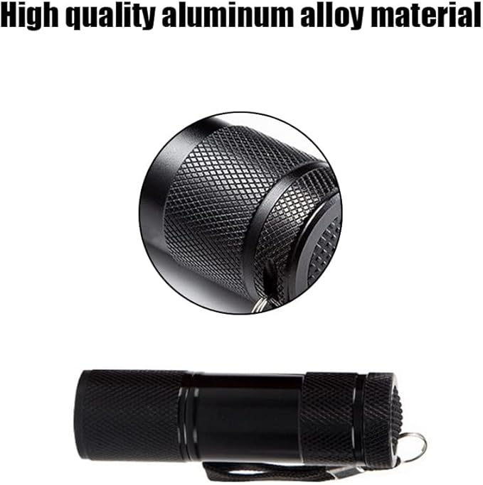 Flashlight Black Light UV Flashlight Black Light Flashlight Mini 9 LED 395nm Black Light for Pet Urine Detection Dog Cat Urine Detector for Dry Urine Stains, Bed Bugs, Scorpions