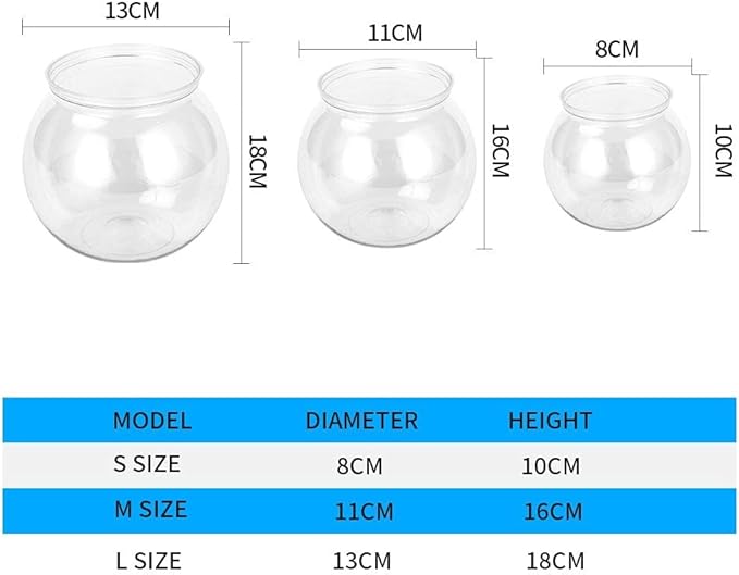 Fish Tank Transparent Acrylic Fish Tank Aquarium Breeding Box Fish House Aquatic Pet Home Desktop Gasket Marine Portable Bowl for Fish Tank Glass Fish Tank(Medium)