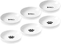 Ceramic Cat Bowls – Whisker Friendly, Anti-Vomiting Food Plates for Indoor Cats, Safe & Hygienic Cat Dishes, Stylish Ceramic Cat Food Bowls Set(6 Pack)