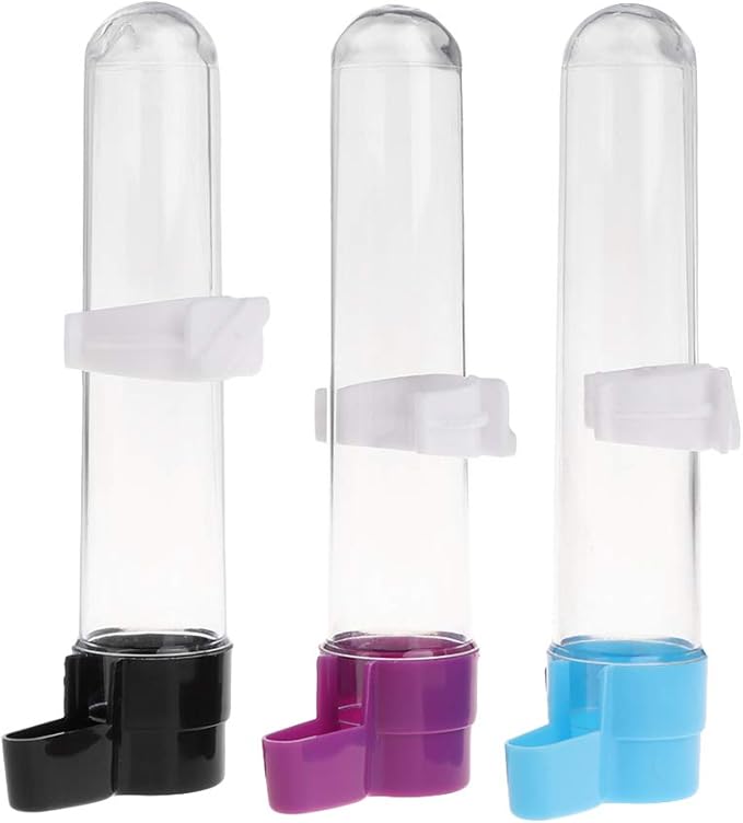 Pet Bird Water Dispenser, Bird Cage Automatic Feeder Hanging Plastic Food Container for Parrot Budgies Lovebird,Canary