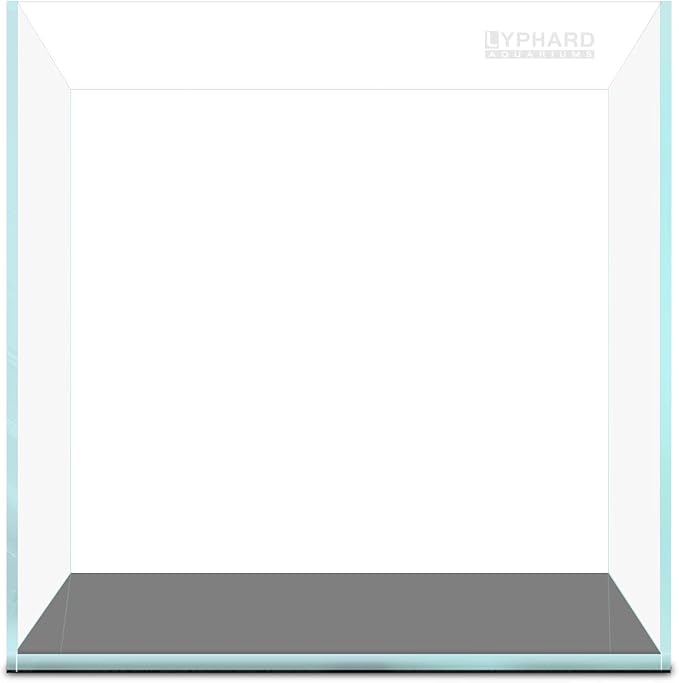 LYPHARD AQUARIUMS 21 Gallon Rimless Aquarium Tall Tank, Ultra Clear Low Iron Big Fish Tank, L15.8×W15.8×H19.7 Glass Thickness 6mm with EVA Foam Leveling Mat