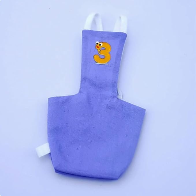 Bird Diaper Protective Parrot Nappy - 6 Pack, Reusable Flight Suit with Waterproof Inner Layer, Washable Cute Urine Wet Suit for Cockatiel Conure Macaw Lovebird (S)