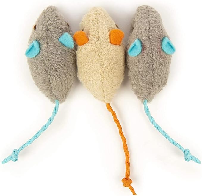 Cat Toy Interactive Toy Plush Mouse Shaped Toy - (3 Pack)