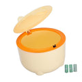 1set Sealed Cat Litter Trash Can with Lid Includes Waste Container for Efficient Cat Poop Storage Prevents for Spaces Cartoon Design