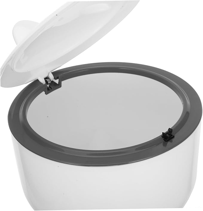 Kisangel 1set Pet Litter Disposal Bin with Sealed Design Odor-Controlled Cat Litter Trash Can Includes Replacement Bags Reusable Pet Waste Container for Easy Cleanup