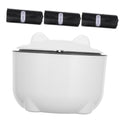 GALPADA 1set Sealed Cat Litter Waste Container with One-Button Operation Enclosed Design for Includes Trash Bags Stylish for Pet Owners