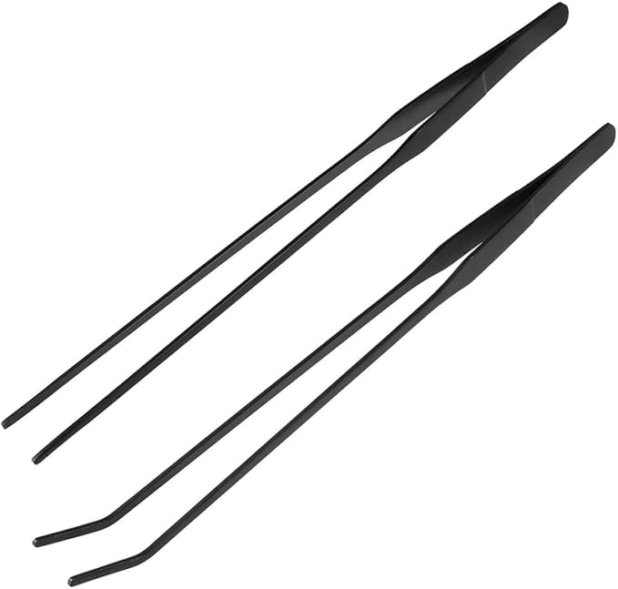 DOITOOL Practical and Durable 2Pcs -Slip Aquarium Tweezer Set