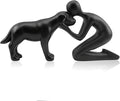Dog Memorial Statues – Dog Memorial Gifts for Loss of Dog, Pet Memorial Ornament, Pet Sympathy Remembrance Gift (Black)