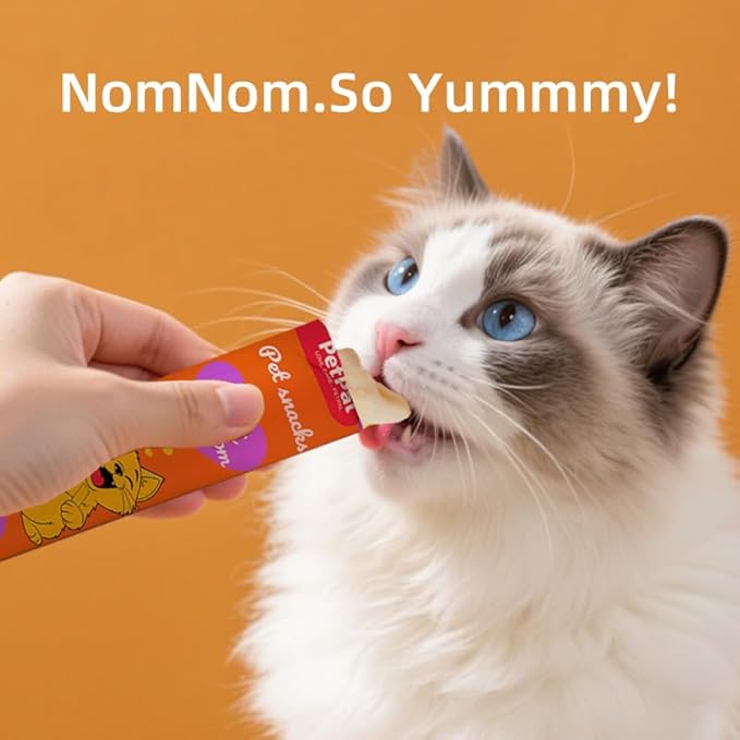 Feline Temptation Squeezable Cat Treats – 30 Count Variety Pack, Multi-Flavor Lickable Snacks, Supports Healthy Hydration, Creamy Texture, Natural Cat Treats for All Breeds
