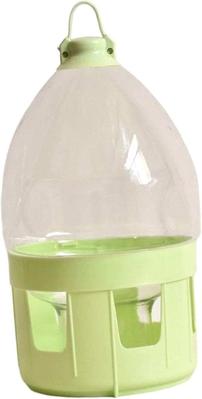 Pigeon Water Dispenser Bird Drinker Large Capacity Automatic Pet Water Pot Container Drinker Bottle for Parrot Lovebirds Duck, 6L