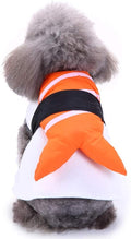 Halloween Fancy Fleece Dogs Cats Warm Costumes Coat Shrimp Sushi for Teddy, Pug, Chihuahua, Shih Tzu, Yorkshire Terriers, Papillon V-Sushi M