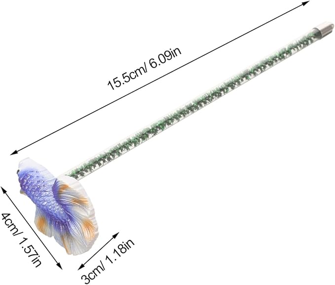 DOITOOL Fish Training Interactive Betta Fish Training Stick Betta Health Agility Fun Exercise Rod for Aquarium Engaging Decorative Toy