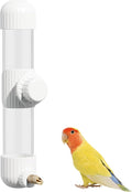 9.4 Fl Oz Bird Water Feeder No Mess Bird Cage Suspended Automatic Water Dispenser Parakeet Cockatiel Finch Lovebirds Budgies Canary (White, 9.4 fl oz (280ml))