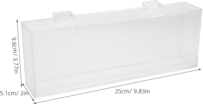 Acclimation Box: Acrylic Fish Breeding Box & Separator for Aquarium - 9.84x3.78in Hatchery Incubator for Small Baby Fishes Shrimp Clownfish Guppy