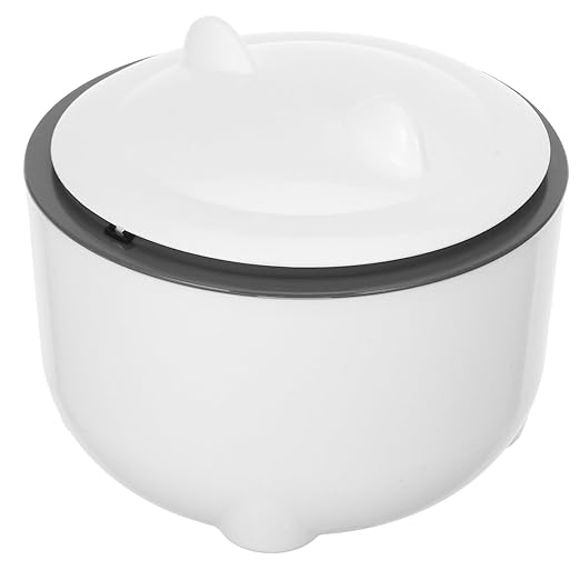 1Set Enclosed Cat Litter Container with Lid Large Capacity Odor Sealing Plastic Waste Bin Multi Use Garbage Bin for Cats Includes Trash Bags Modern Design for Home Decor