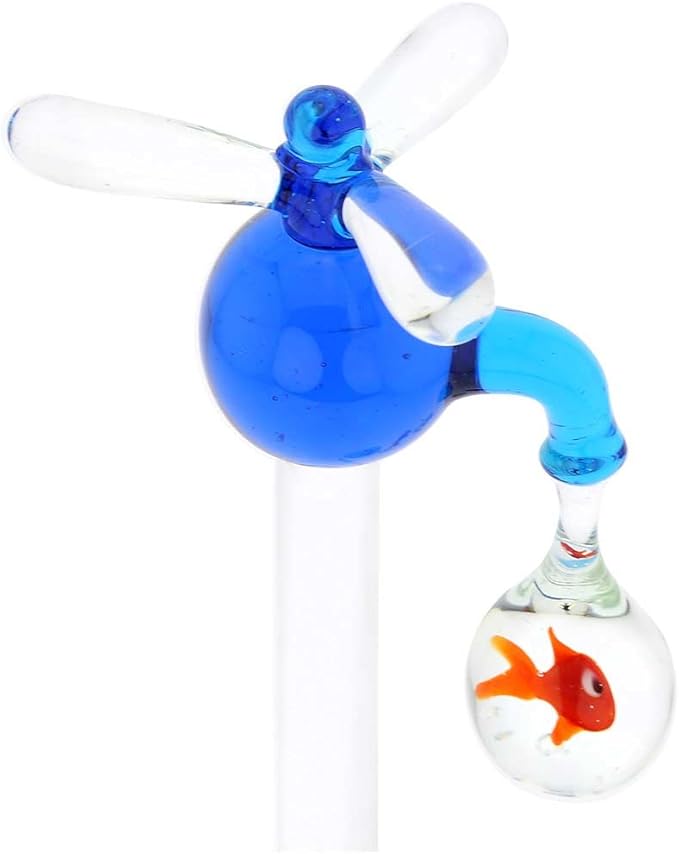Glass Of Venice Murano Glass Faucet and Aquarium with Fish