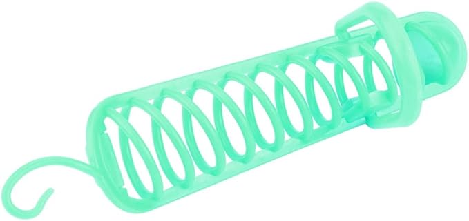 GOTOTOP Bird Millet Holder Parrots Feeder Hollow Basket Plastic Food Fruit Feeding Perch Stand Holder for Pet Bird Supplies 9.8in (Green