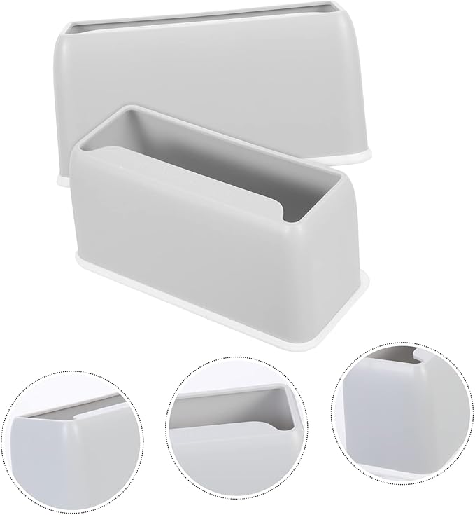 Mikikit 2pcs Convenient Cat Litter Scooper Holders Base Organizes Indoor Litter Area Easy Disposal of Waste Grey Design