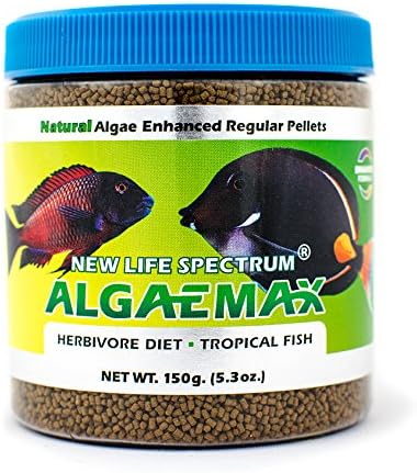 New Life Spectrum AlgaeMax Regular 150g, Naturox Series, Pellet, Bottle