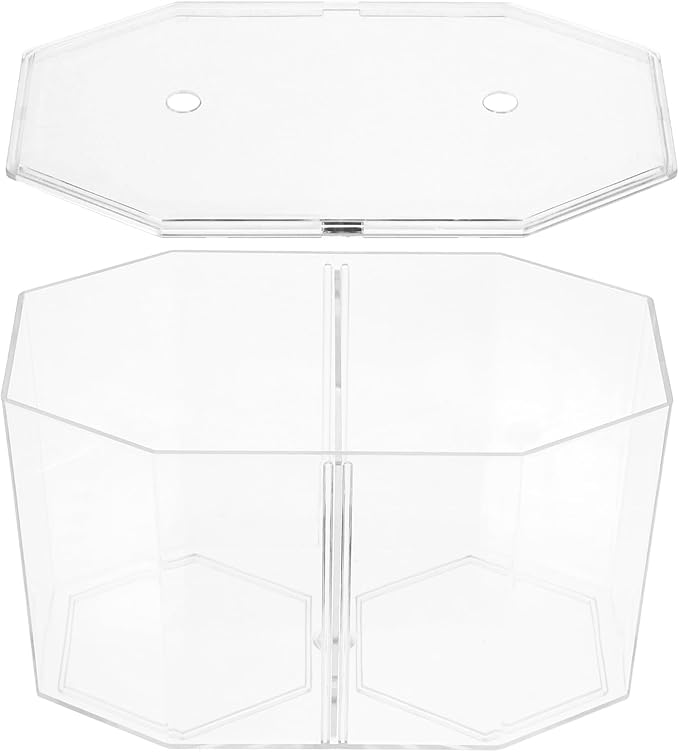POPETPOP Mini Acrylic Fish Breeding Tank: Transparent Fish Breeding Box with Divider - Small Aquarium for Shrimp