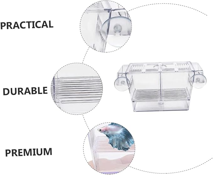 BESPORTBLE Dual-Layer Floating Fish Hatching Box Fish Breeding Container for Betta and Guppy for Fry
