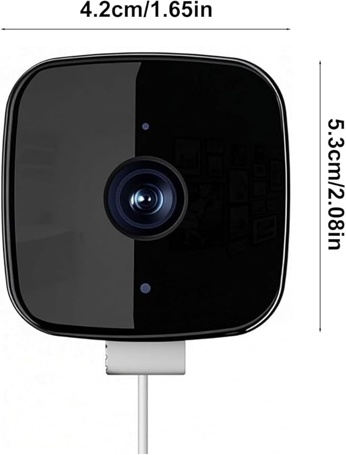 Smart 2K Window Security with Peel-and-Stick Installation, Bluetooth, AI Color Night Vision, 24/7 Continuous Recording for Home Security&Pet Monitoring&Driveway Surveillance (USB 64GB)