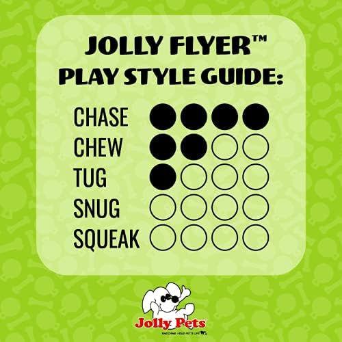 Jolly Pets Flexible, Floating Flyer Dog Toy, Medium/7.5-Inch, Orange